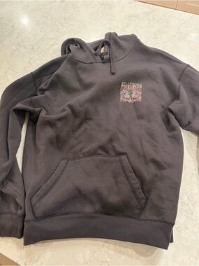 billabong black graphic pullover hoodie